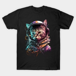 Cat in Space - Astronaut Cat T-Shirt